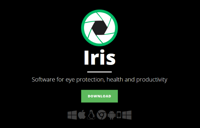 Iris софтуер за защита на очите